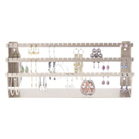 Earring Holder Jewelry Organizer Display Stand Silver Angelynn's