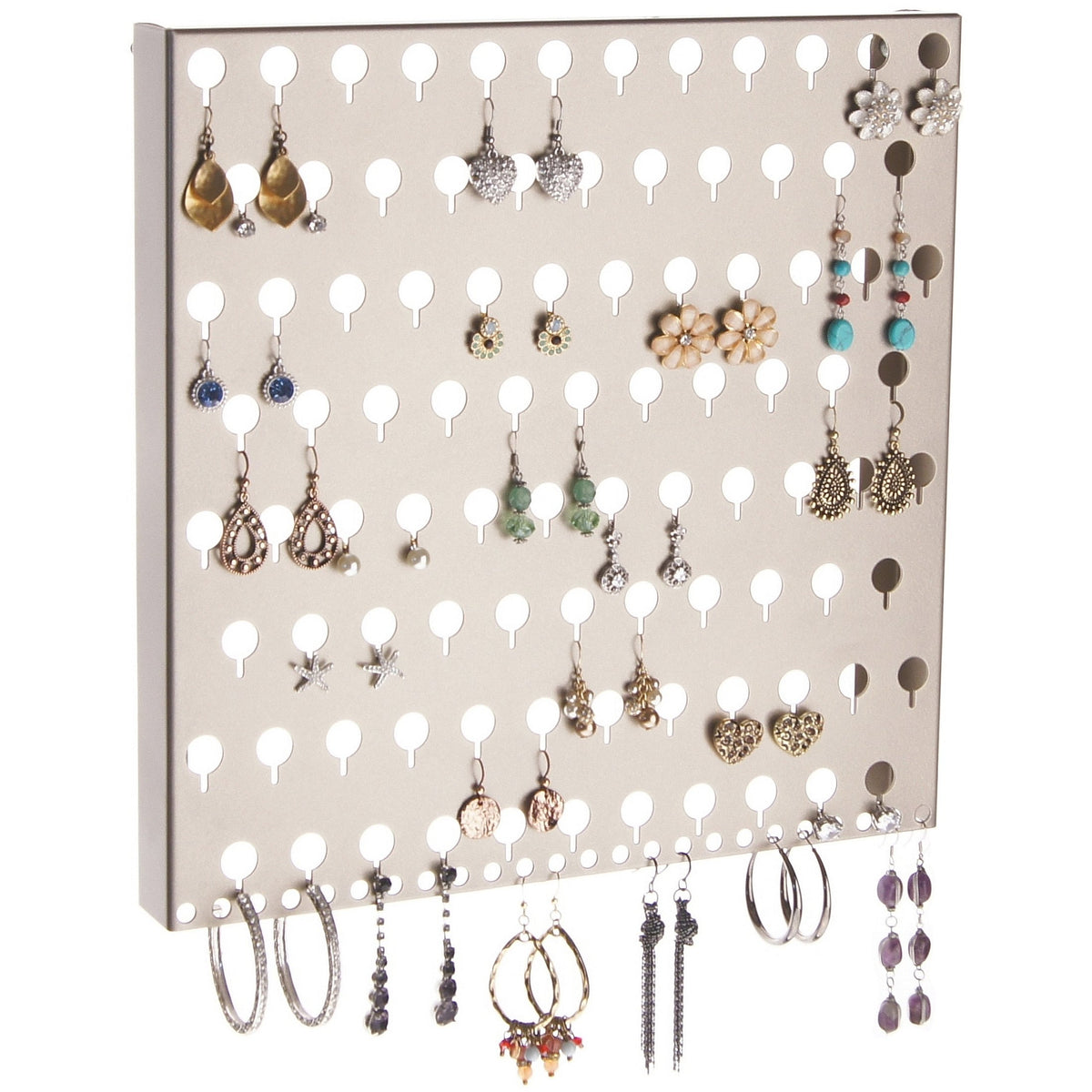 Dangle Stud Hoop Earring Holder Organizer Wall Mount Jewelry Storage Rack,  Mary