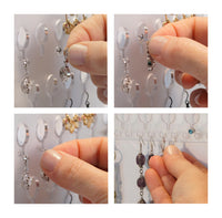Hanging Closet Jewelry Organizer Earring Holder