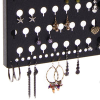 Wall Mount Earring Organizer Jewelry Storage Rack Michelle Black