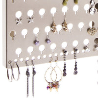 Wall Mount Earring Organizer Jewelry Storage Rack Michelle Silver