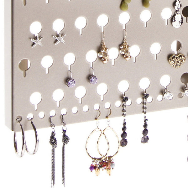 Angelynn's Stud Earring Holder Organizer Wall Mount Jewelry Storage Rack, Earring Angel Blue