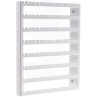 Wall Mount Earring Holder Organizer Closet Jewelry Storage Rack Luka White