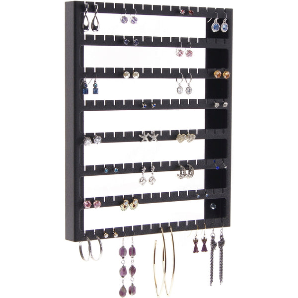 Hanging Earring Holder Organizer Wall Closet Storage Rack Luka Black