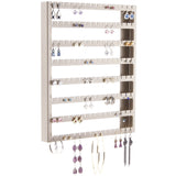 Hanging Earring Holder Organizer Wall Closet Storage Rack Luka Silver