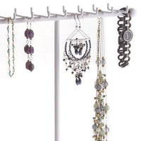 Necklace Tree Holder Stand Display Jewelry Organizer Storage Rack Gianna White