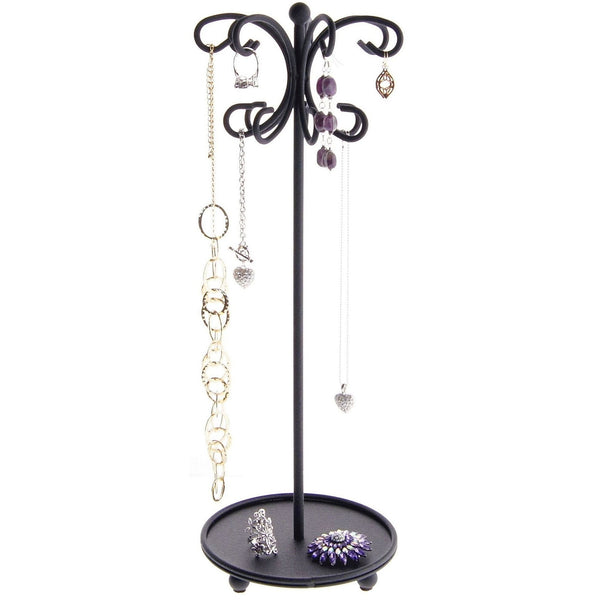 Hanging Necklace Holder Organizer Display Stand Storage Rack Ava Black