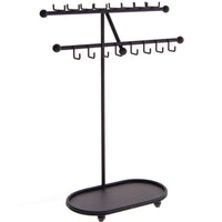 Angelynn's Necklace Display Stand Jewelry Holder Organizer Storage Rack Sharisa Black