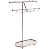 Angelynn's Necklace Display Stand Jewelry Holder Organizer Storage Rack Sharisa Silver