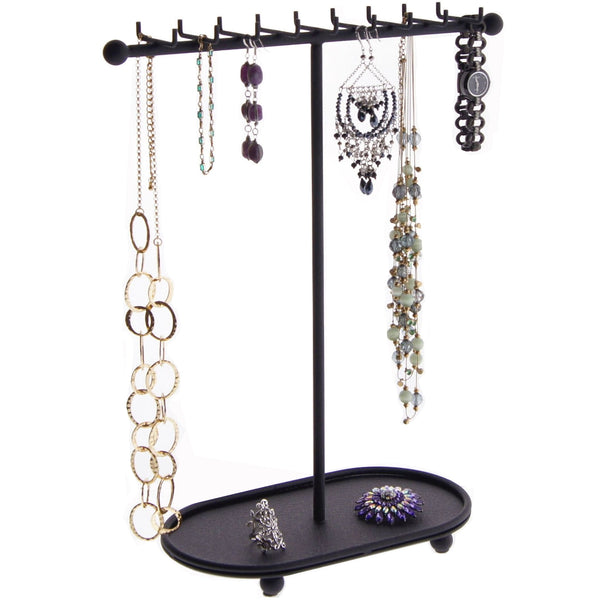 Tall Necklace Holder Organizer Rack Hanging Jewelry Display Tree Stand, Ava  