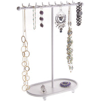 PH PandaHall Wood Necklace Display Stand, 12 Slots White Jewelry Holder  Necklace Display Board Necklace Organizer Chain Storage Holder for Jewelry  Display and Storage, 12.8 inch High - Yahoo Shopping