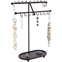 Hanging Necklace Holder Organizer Display Stand Storage Rack Sharisa Black