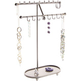 Hanging Necklace Holder Organizer Display Stand Storage Rack Sharisa Silver