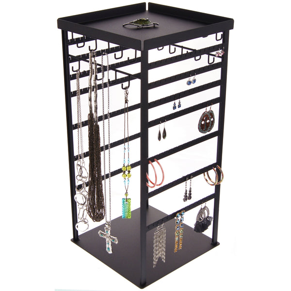 Earring Holder and Jewelry Organizer 360 Rotating Earring