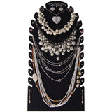 Necklace Holder Jewelry Display Stand Organizer Rack Sturdy Tall Black Laura