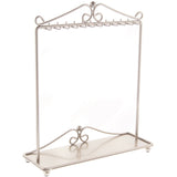 Angelynn's Necklace Display Stand Jewelry Holder Organizer Storage Rack Calla Silver