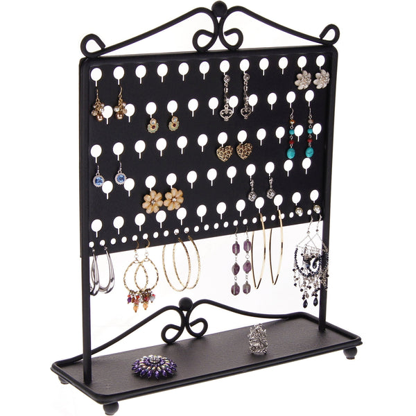 Stud Earring Holder Organizer Display Stand Ginger Black