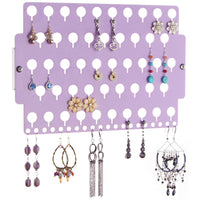 Earring Holder Organizer Closet Jewelry Storage Rack Purple Acrylic for little girls teens women