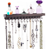 Necklace Holder Jewelry Organizer Wall Mount Closet Storage Rack Schelon Bronze